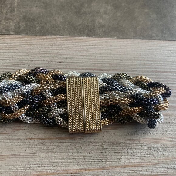 VINTAGE Mesh Braided Women's Bracelet - Picture 7 of 9